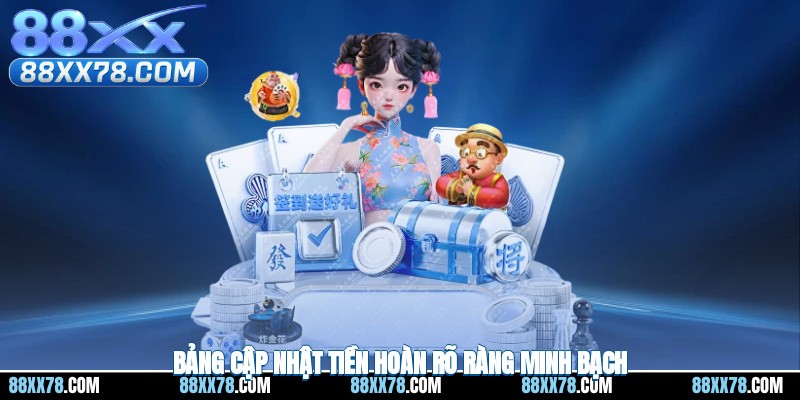 Bảng cập nhật tiền hoàn rõ ràng, minh bạch